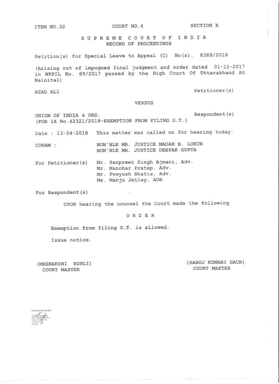 देहरादून में अतिक्रमण पर सुप्रीम कोर्ट ने लिया संज्ञान, सरकार को नोटिस जारी 2 Hello Uttarakhand News »