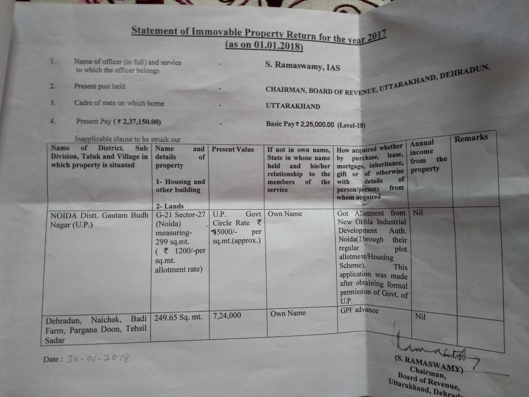 बड़ी खबर : आईएसएस अधिकारियों ने नहीं बताया उनके पास कितनी संपत्ति 4 Hello Uttarakhand News »