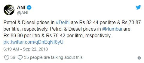 फिर बढ़े पेट्रोल के दाम, डीजल के दाम से फिलहाल राहत 2 फिर बढ़े पेट्रोल के दाम, डीजल के दाम से फिलहाल राहत 2 Hello Uttarakhand News »