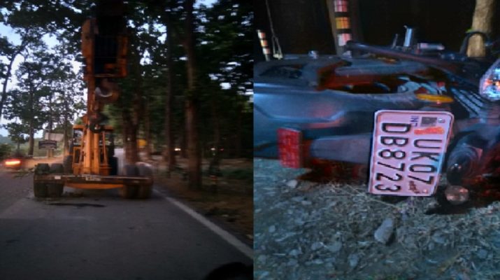 हाइड्रा क्रेन और बाइक के बीच टक्कर, एक की मौत 1 Hello Uttarakhand News »