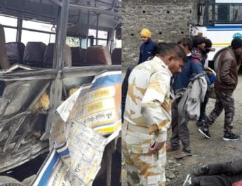 बस के ऊपर गिरा बोल्डर, आइटीबीपी जवानों समेत 10 लोग घायल 3 Hello Uttarakhand News »