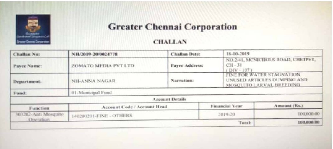 जोमेटो पर लगा 1 लाख का जुर्माना, ऑफिस की छत पर पनप रहे थे मछर 2 Hello Uttarakhand News »