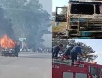 हरिद्वार-दिल्ली हाईवे पर सिलेंडर से भरे ट्रक में आग लगने से मचा हड़कंप 4 Hello Uttarakhand News »