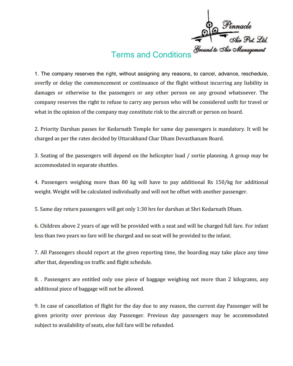 Part-II; यूकाड़ा व GMVN की नाक के नीचे केदारनाथ हैली टिकट्स में धांधली! GMVN की शर्तों के विरुद्ध हैली ऑपरेटर अपनी ही टिकट छाप कर यात्रियों को बेचकर कर रहे है जोल! सरकार के टैक्स में भी चूना! 3 Hello Uttarakhand News »