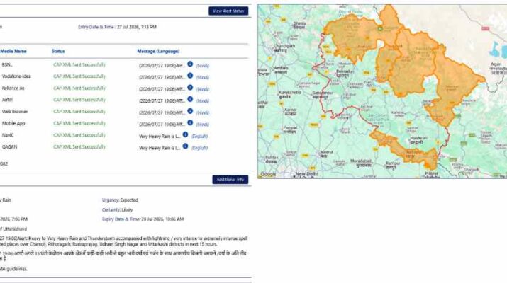 Uttarakhand Weather Update